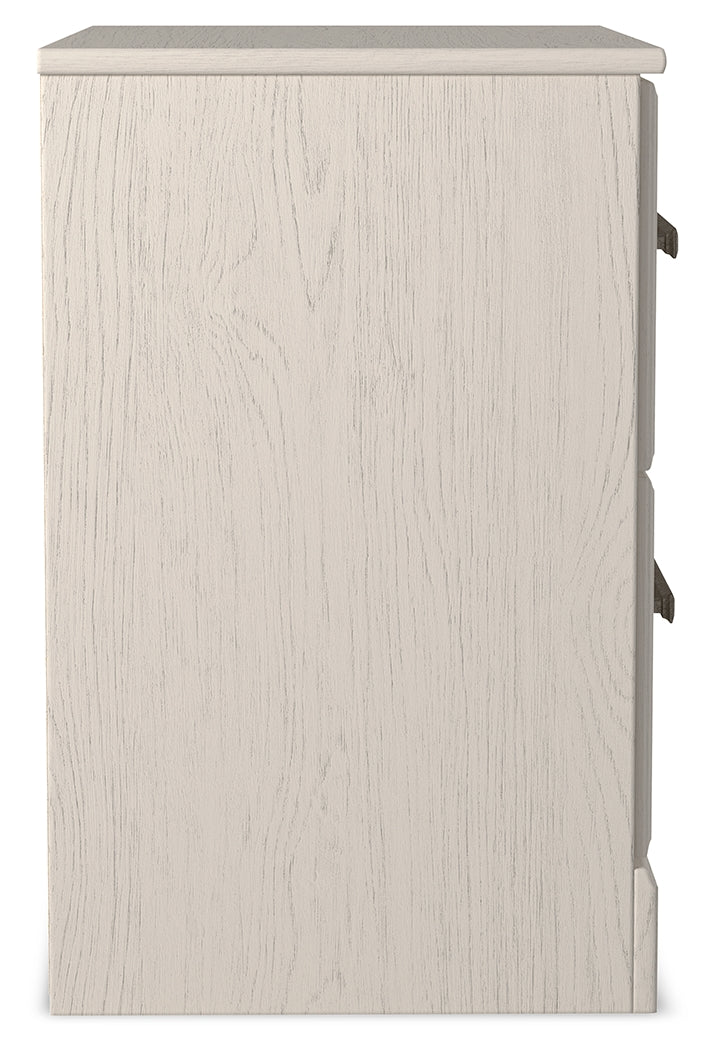 Furniture City Laplace - Ashley Furniture - Stelsie Bedroom - Two Drawer Night Stand / White - B2588-92