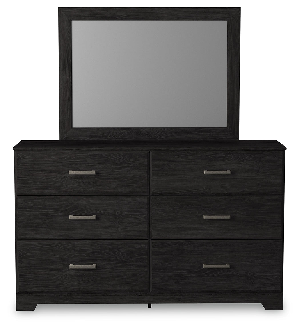 Furniture City Laplace - Ashley Furniture - Belachime Bedroom - Dresser and Mirror / Charcoal - B2589B1