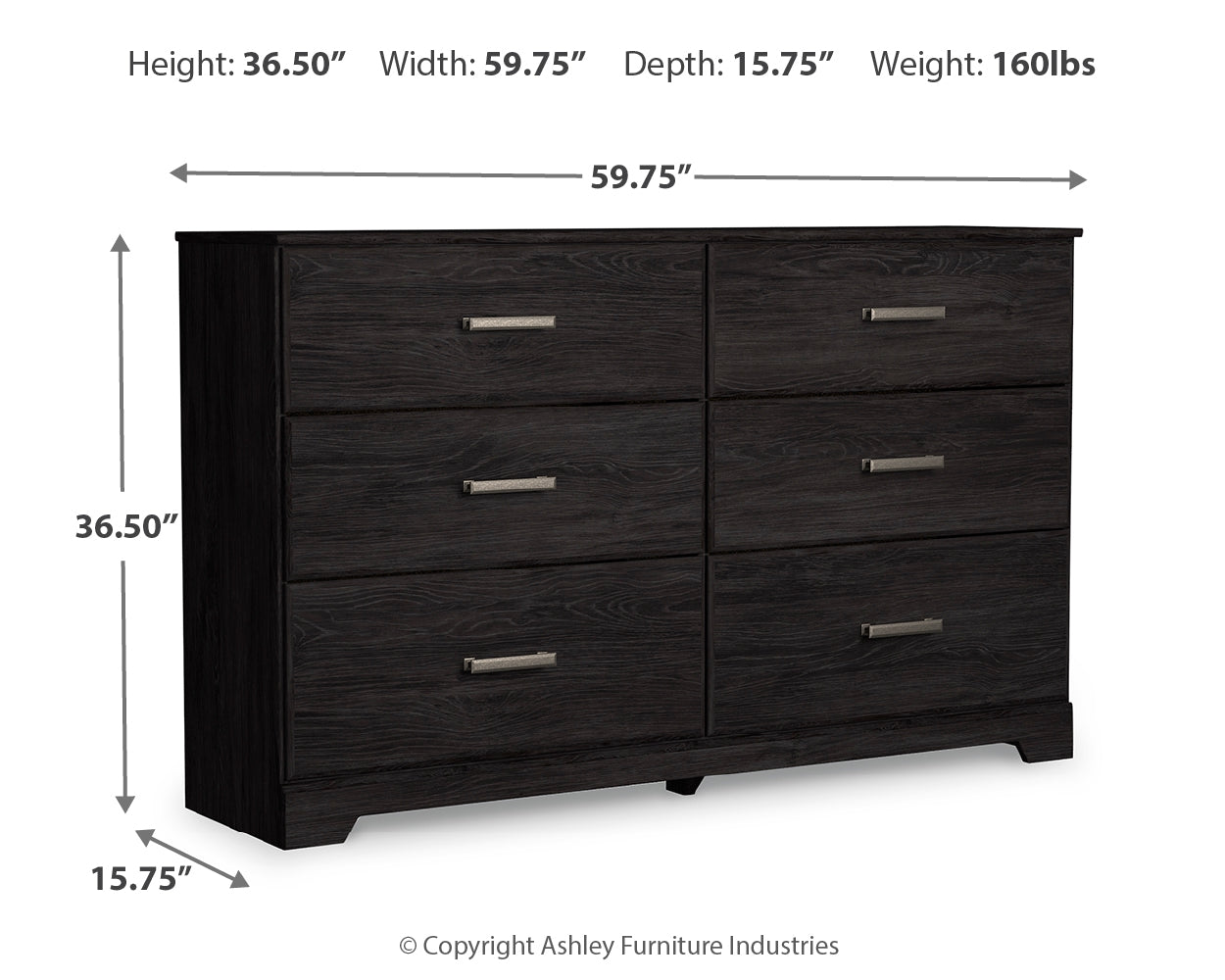 Furniture City Laplace - Ashley Furniture - Belachime Bedroom - Queen Panel Bed / Charcoal - B2589B2