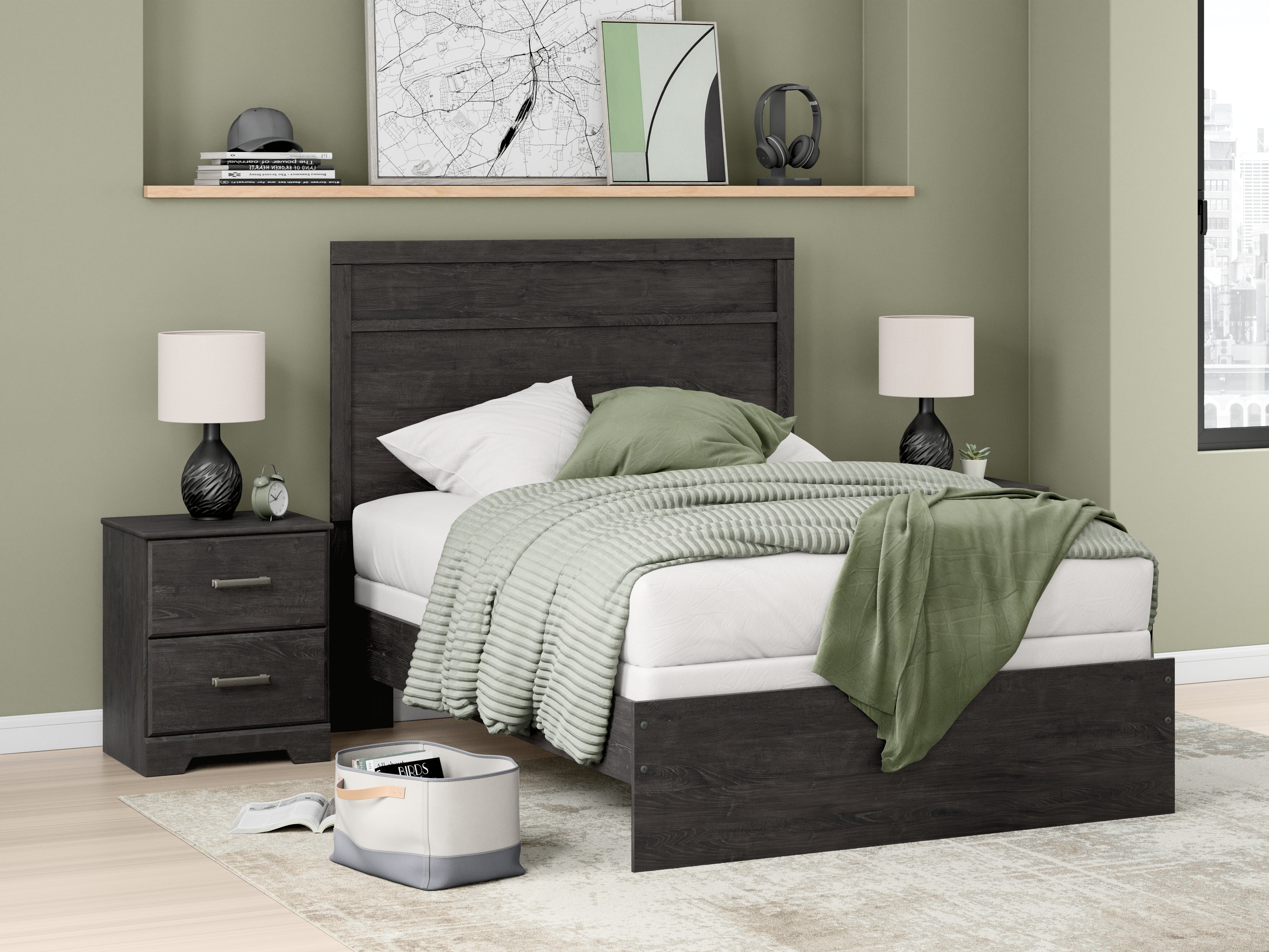 Furniture City Laplace - Ashley Furniture - Belachime Bedroom - Full Panel Bed / Charcoal - B2589B5