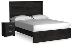 Furniture City Laplace - Ashley Furniture - Belachime Queen Panel Bed and Nightstand - Queen Panel Bed and Nightstand - B2589B15