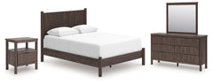 Furniture City Laplace - Ashley Furniture - Pamytta Queen Panel Bed, Dresser, Mirror and Nightstand - Queen Panel Bed, Dresser, Mirror and Nightstand - PCB2614B30