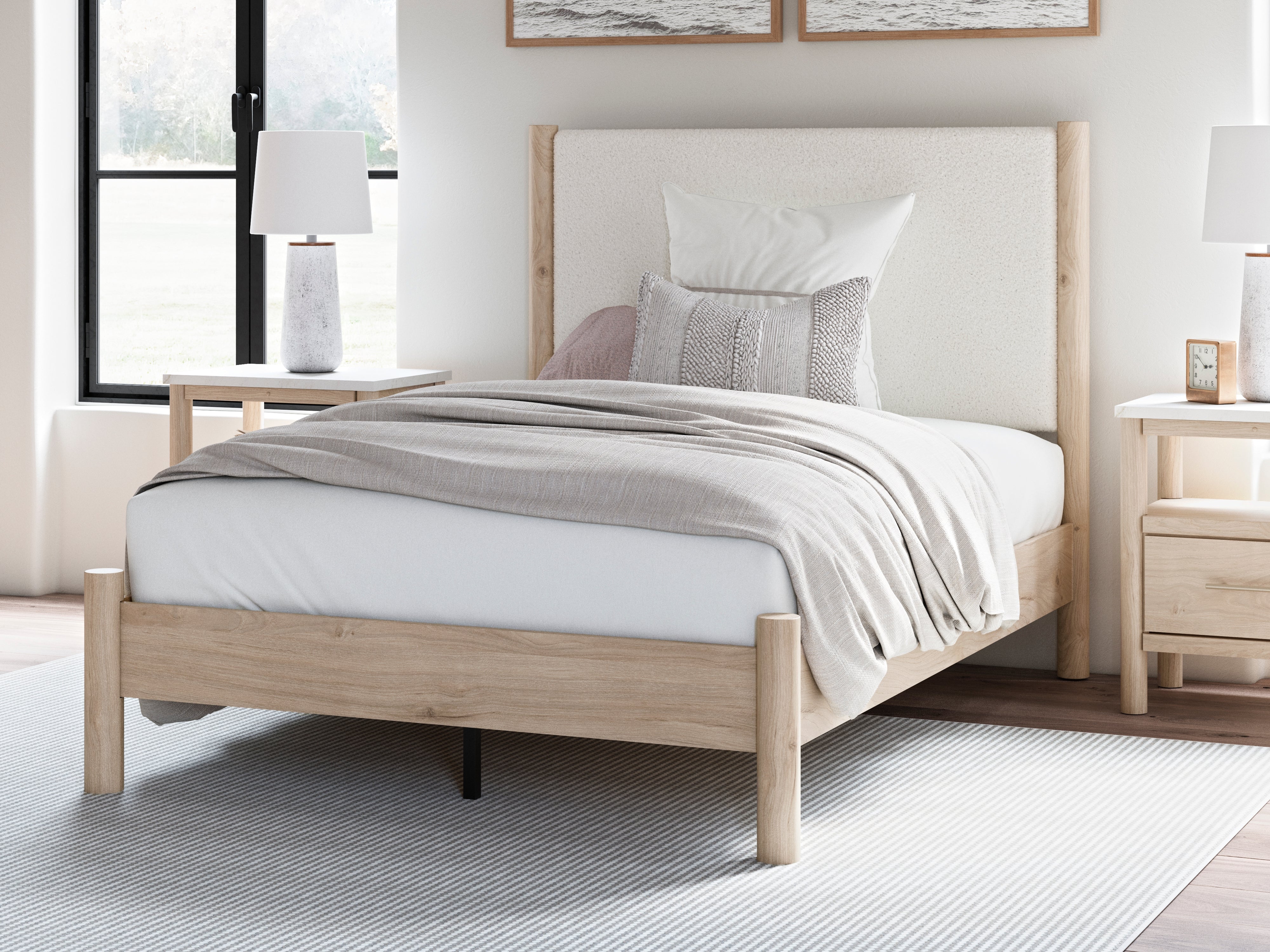 Furniture City Laplace - Ashley Furniture - Cadmori Bedroom - Full Upholstered Panel Bed - B2615B8