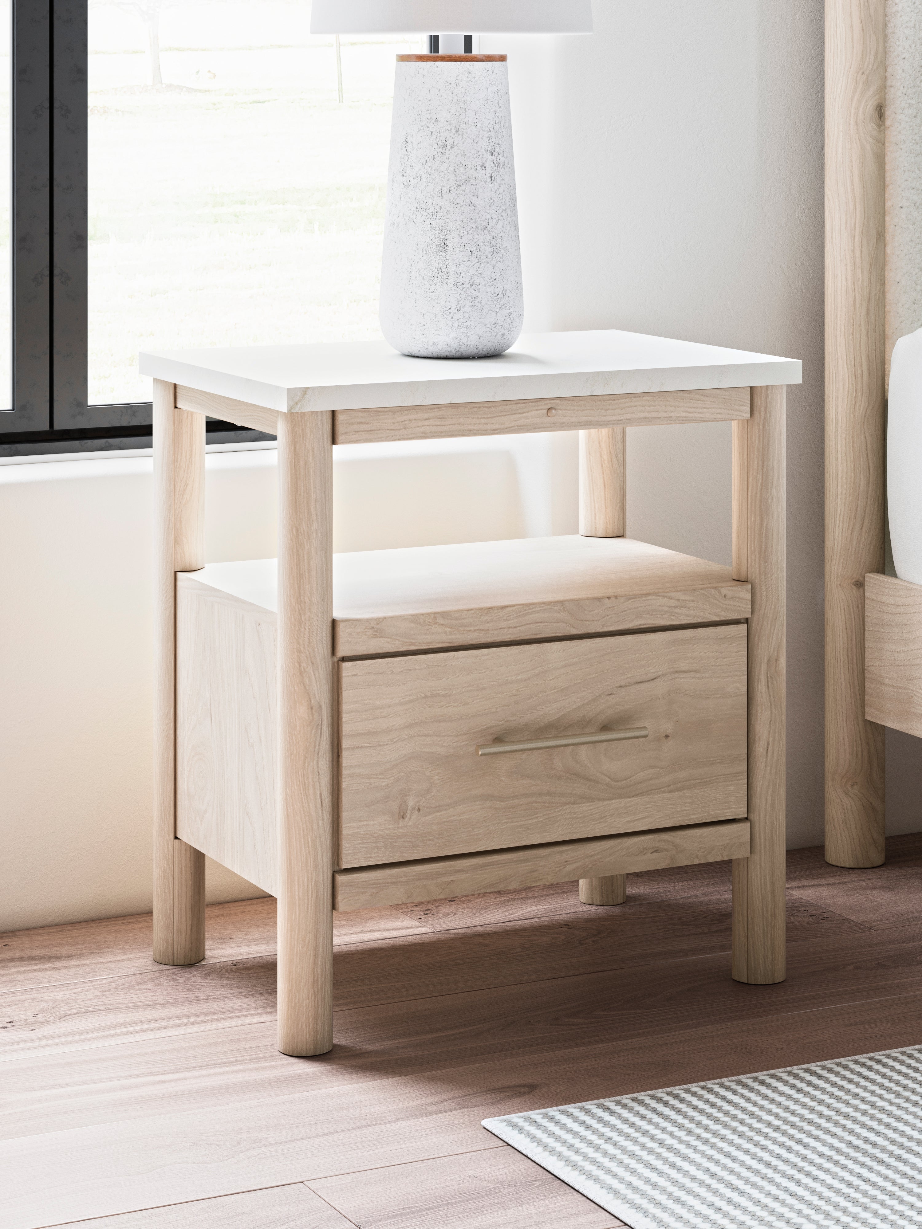 Furniture City Laplace - Ashley Furniture - Cadmori Bedroom - One Drawer Night Stand - B2615-91