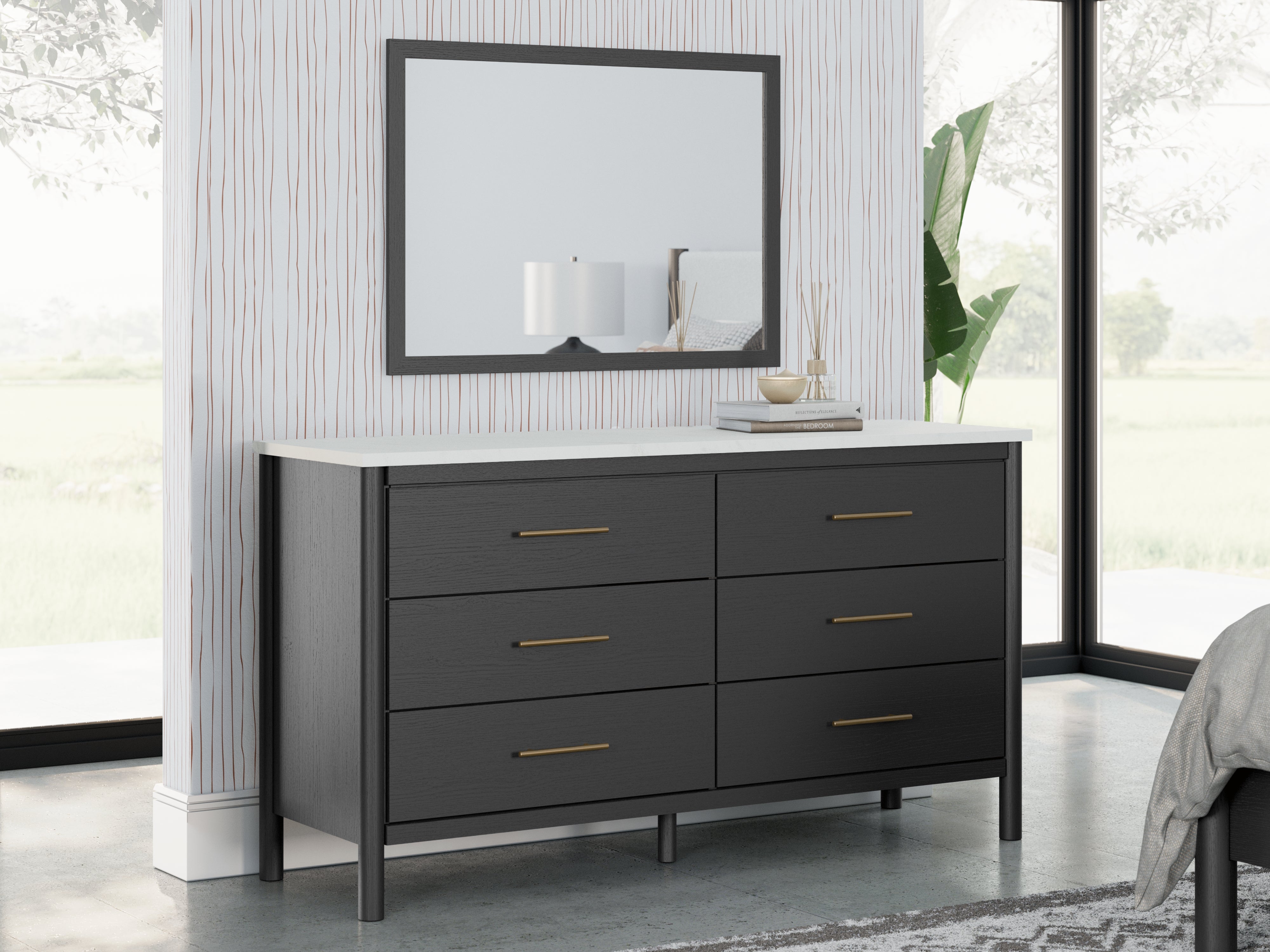 Furniture City Laplace - Ashley Furniture - Cadmori Bedroom - Dresser and Mirror - B2616B1