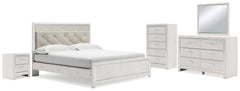 Furniture City Laplace - Ashley Furniture - Altyra King Panel Bed, Dresser, Mirror, Chest and Nightstand - King Panel Bed, Dresser, Mirror, Chest and Nightstand - B2640B59