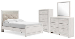 Altyra Full Panel Bed, Dresser, Mirror and Chest