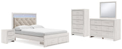 Furniture City Laplace - Ashley Furniture - Altyra Queen Storage Bed, Dresser, Mirror, Chest and Nightstand - Queen Storage Bed, Dresser, Mirror, Chest and Nightstand - B2640B42