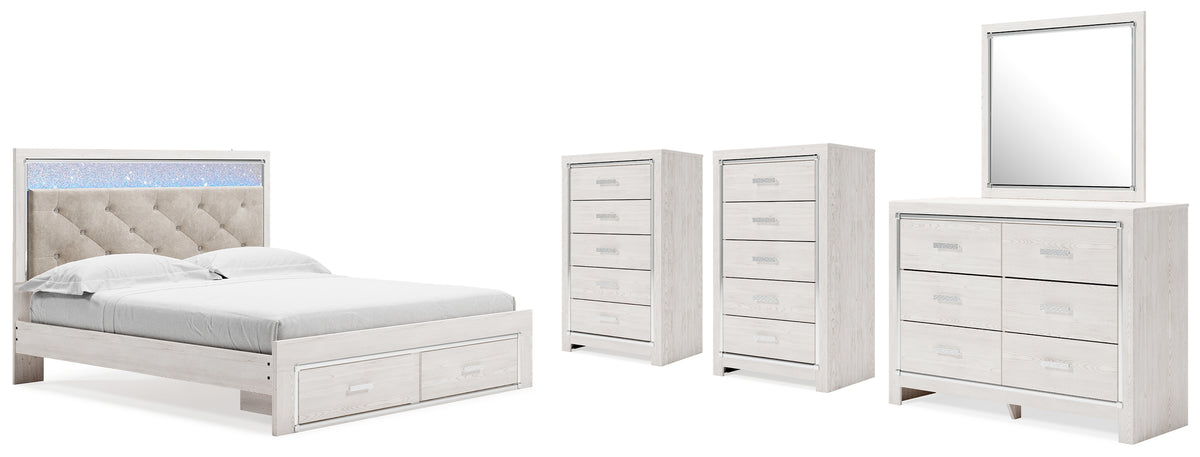 Furniture City Laplace - Ashley Furniture - Altyra King Storage Bed, Dresser, Mirror and 2 Chests - King Storage Bed, Dresser, Mirror and 2 Chests - B2640B45
