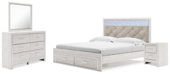 Furniture City Laplace - Ashley Furniture - Altyra King Upholstered Panel Storage Bed, Dresser, Mirror and Nightstand - King Upholstered Panel Storage Bed, Dresser, Mirror and Nightstand - B2640B32