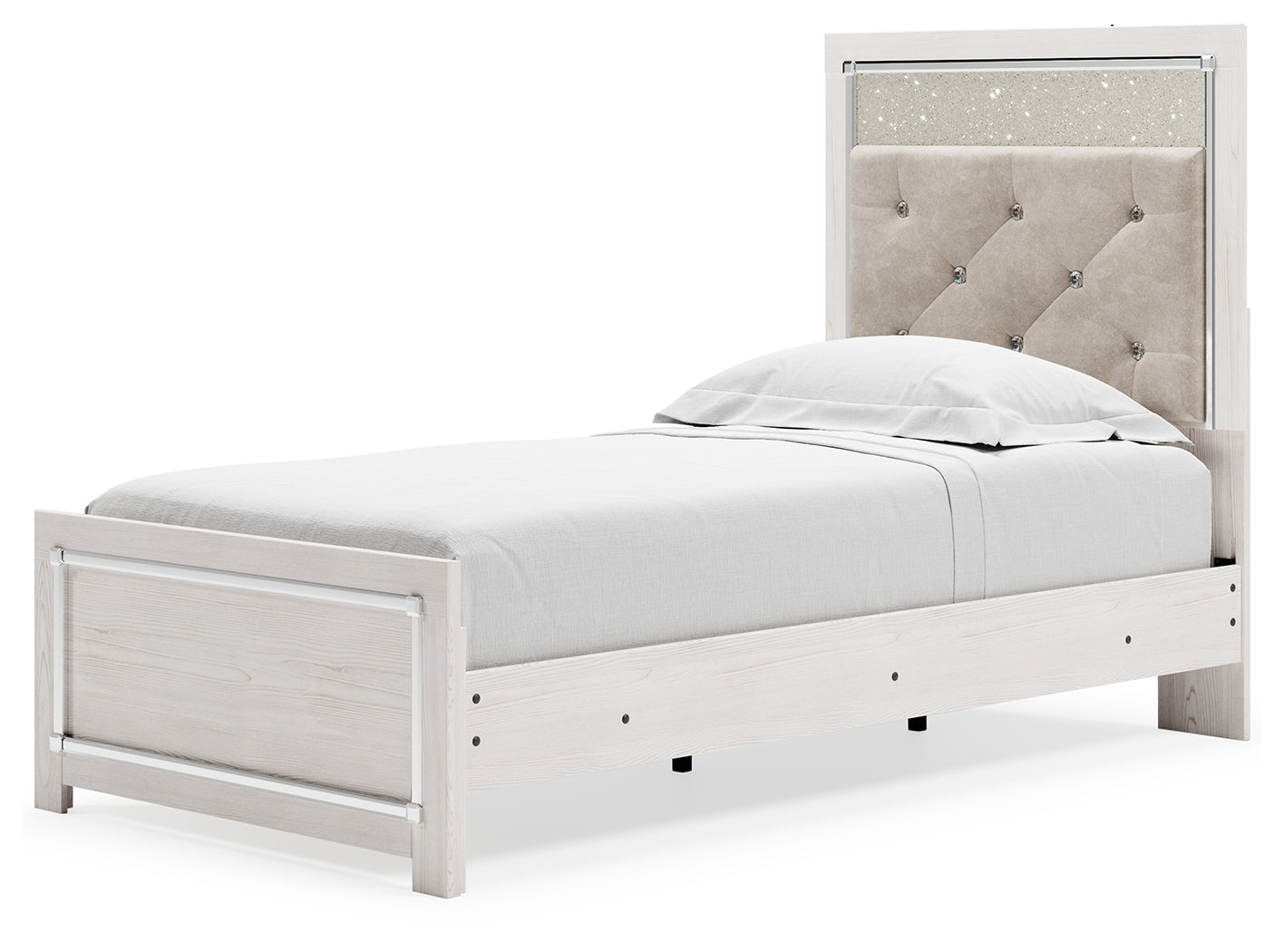 Furniture City Laplace - Ashley Furniture - Altyra Bedroom - Twin Panel Bed / White - B2640B6