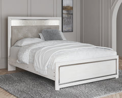 Furniture City Laplace - Ashley Furniture - Altyra Bedroom - King Upholstered Storage Bed / White - B2640B29