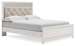 Furniture City Laplace - Ashley Furniture - Altyra Bedroom - King Upholstered Storage Bed / White - B2640B29