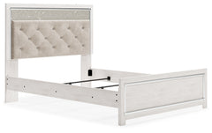 Furniture City Laplace - Ashley Furniture - Altyra Bedroom - King Upholstered Storage Bed / White - B2640B29
