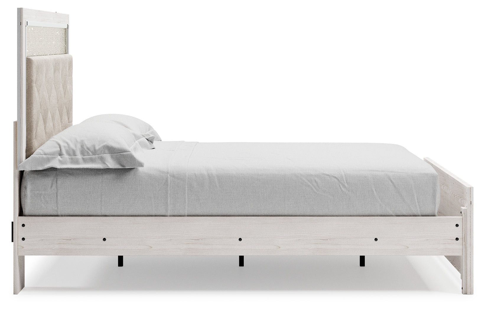 Furniture City Laplace - Ashley Furniture - Altyra Bedroom - King Upholstered Storage Bed / White - B2640B29