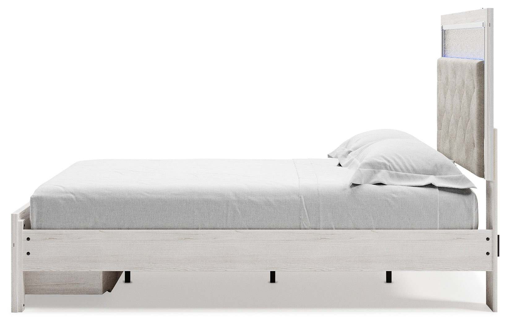 Furniture City Laplace - Ashley Furniture - Altyra Bedroom - Queen Upholstered Storage Bed / White - B2640B17