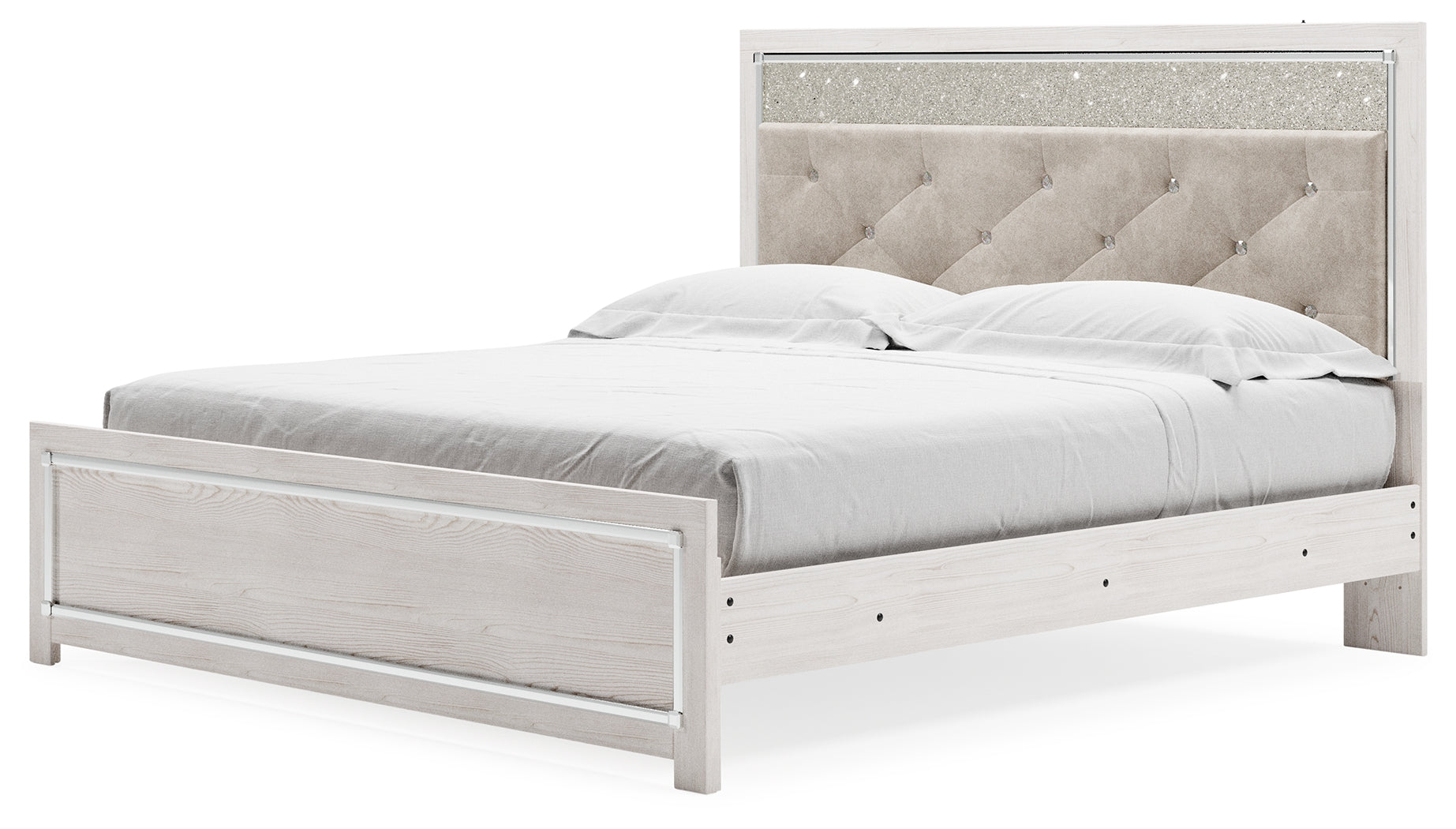 Furniture City Laplace - Ashley Furniture - Altyra Bedroom - King Panel Bed / White - B2640B3