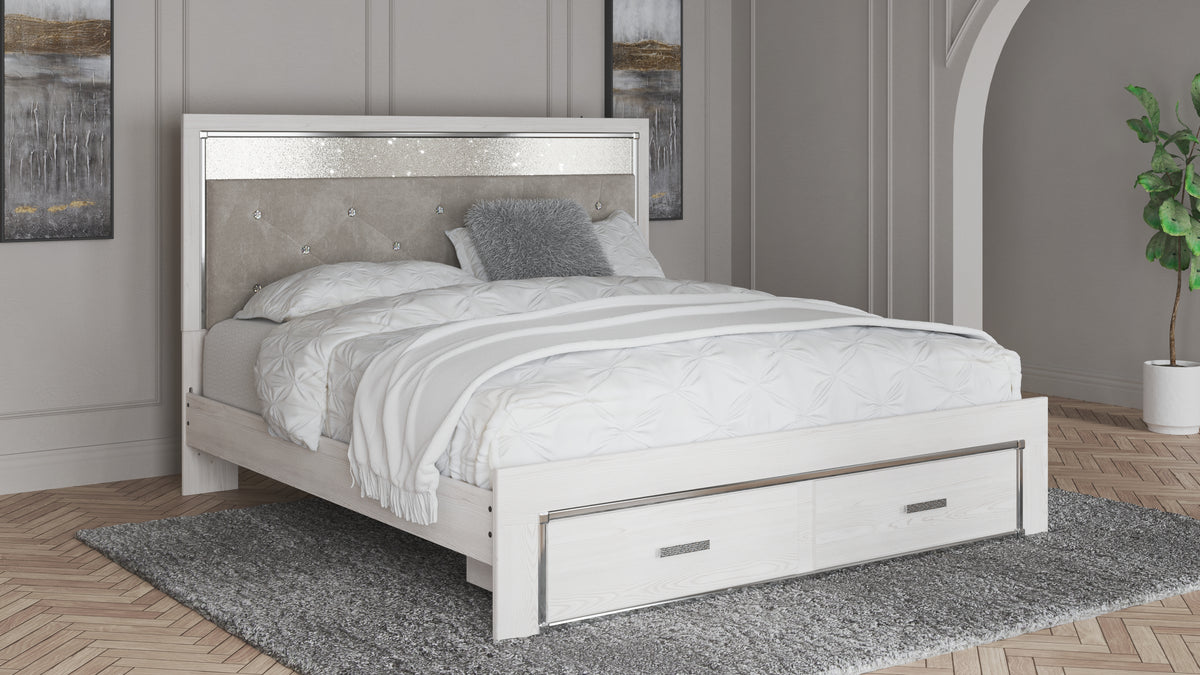 Furniture City Laplace - Ashley Furniture - Altyra King Upholstered Storage Bed - King Upholstered Storage Bed - B2640B29