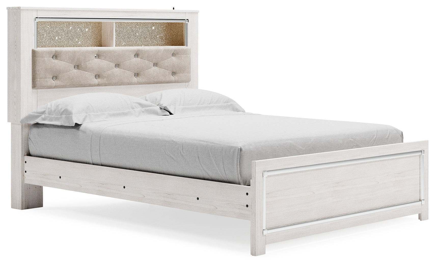 Furniture City Laplace - Ashley Furniture - Altyra Bedroom - Queen Panel Bookcase Bed / White - B2640B4