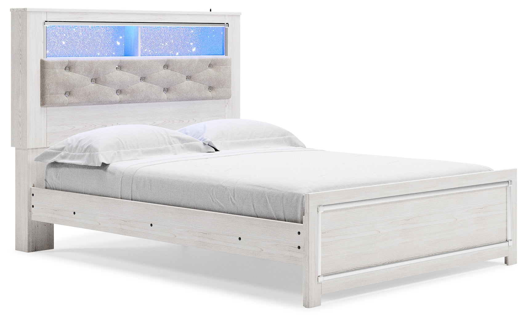 Furniture City Laplace - Ashley Furniture - Altyra Bedroom - Queen Panel Bookcase Bed / White - B2640B4