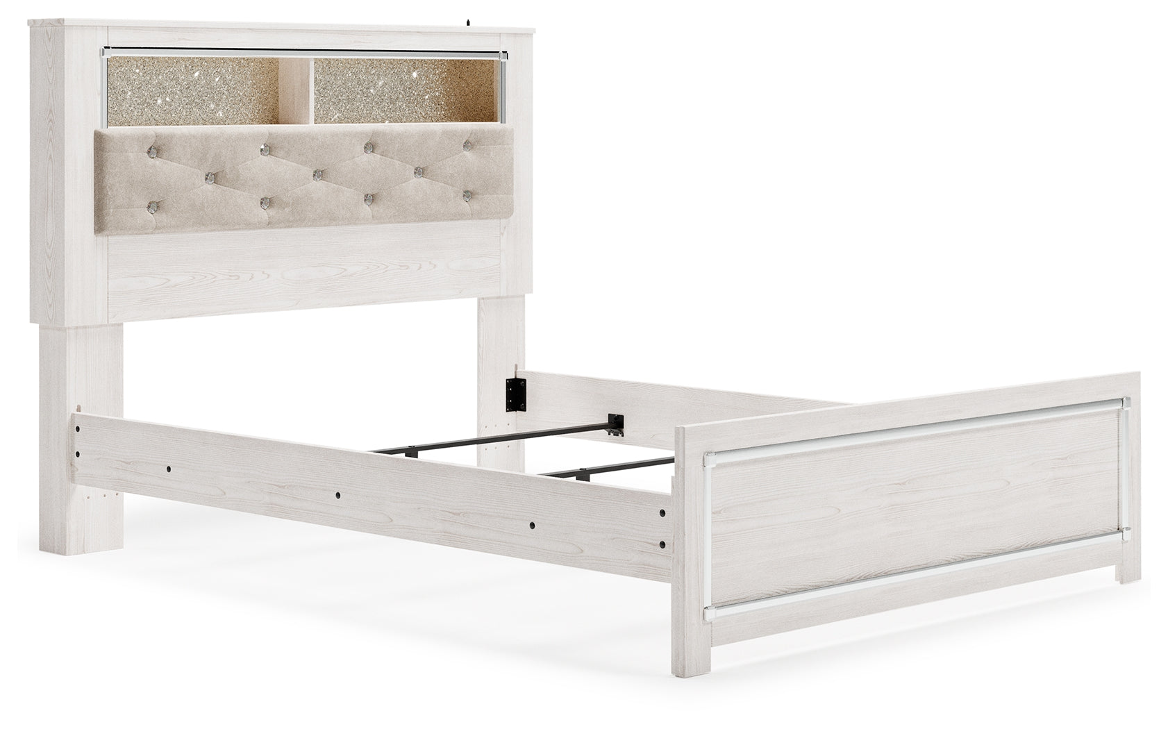 Furniture City Laplace - Ashley Furniture - Altyra Bedroom - Queen Panel Bookcase Bed / White - B2640B4