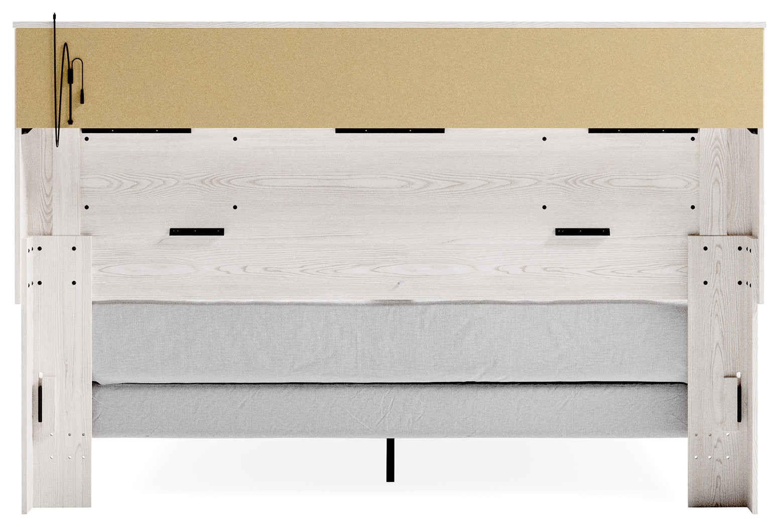Furniture City Laplace - Ashley Furniture - Altyra Bedroom - King Panel Bookcase Bed / White - B2640B5