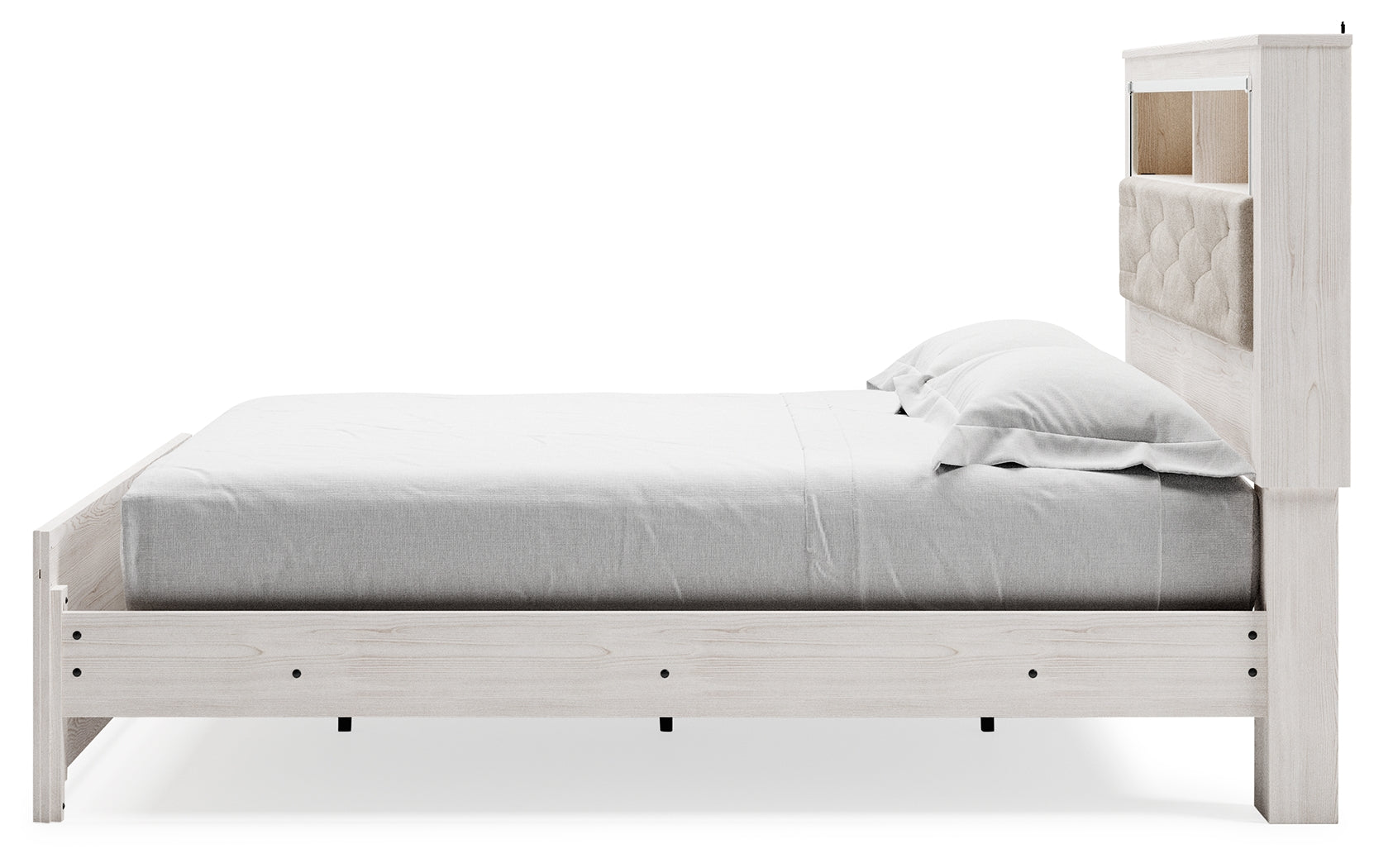 Furniture City Laplace - Ashley Furniture - Altyra Bedroom - King Panel Bookcase Bed / White - B2640B5