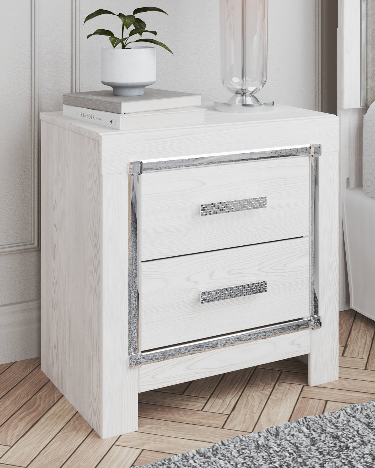 Furniture City Laplace - Ashley Furniture - Altyra Nightstand - Two Drawer Night Stand - B2640-92