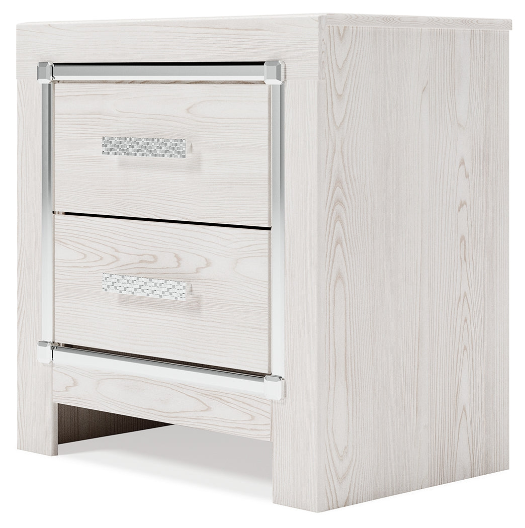 Furniture City Laplace - Ashley Furniture - Altyra Bedroom - Two Drawer Night Stand / White - B2640-92