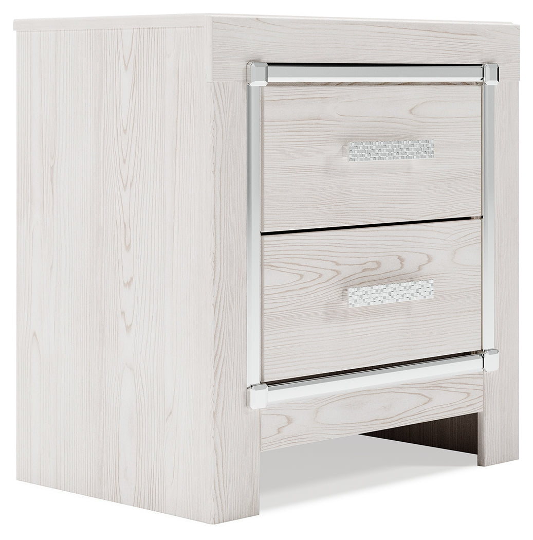 Furniture City Laplace - Ashley Furniture - Altyra Bedroom - Two Drawer Night Stand / White - B2640-92