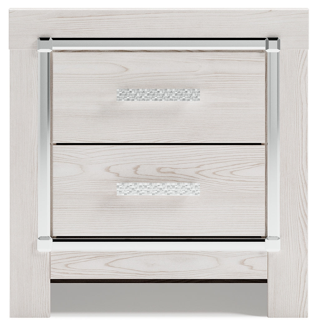 Furniture City Laplace - Ashley Furniture - Altyra Bedroom - Two Drawer Night Stand / White - B2640-92