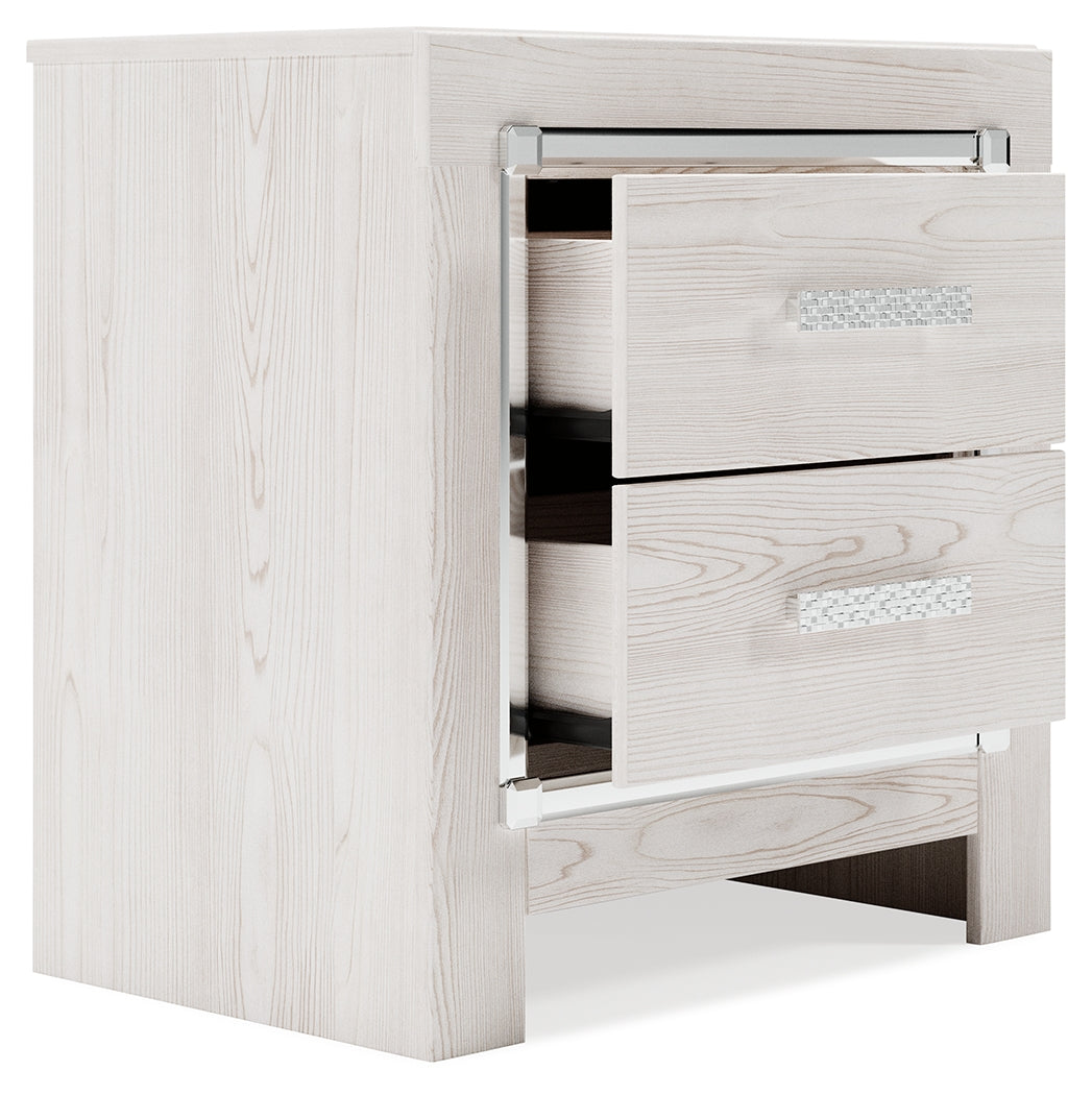 Furniture City Laplace - Ashley Furniture - Altyra Bedroom - Two Drawer Night Stand / White - B2640-92