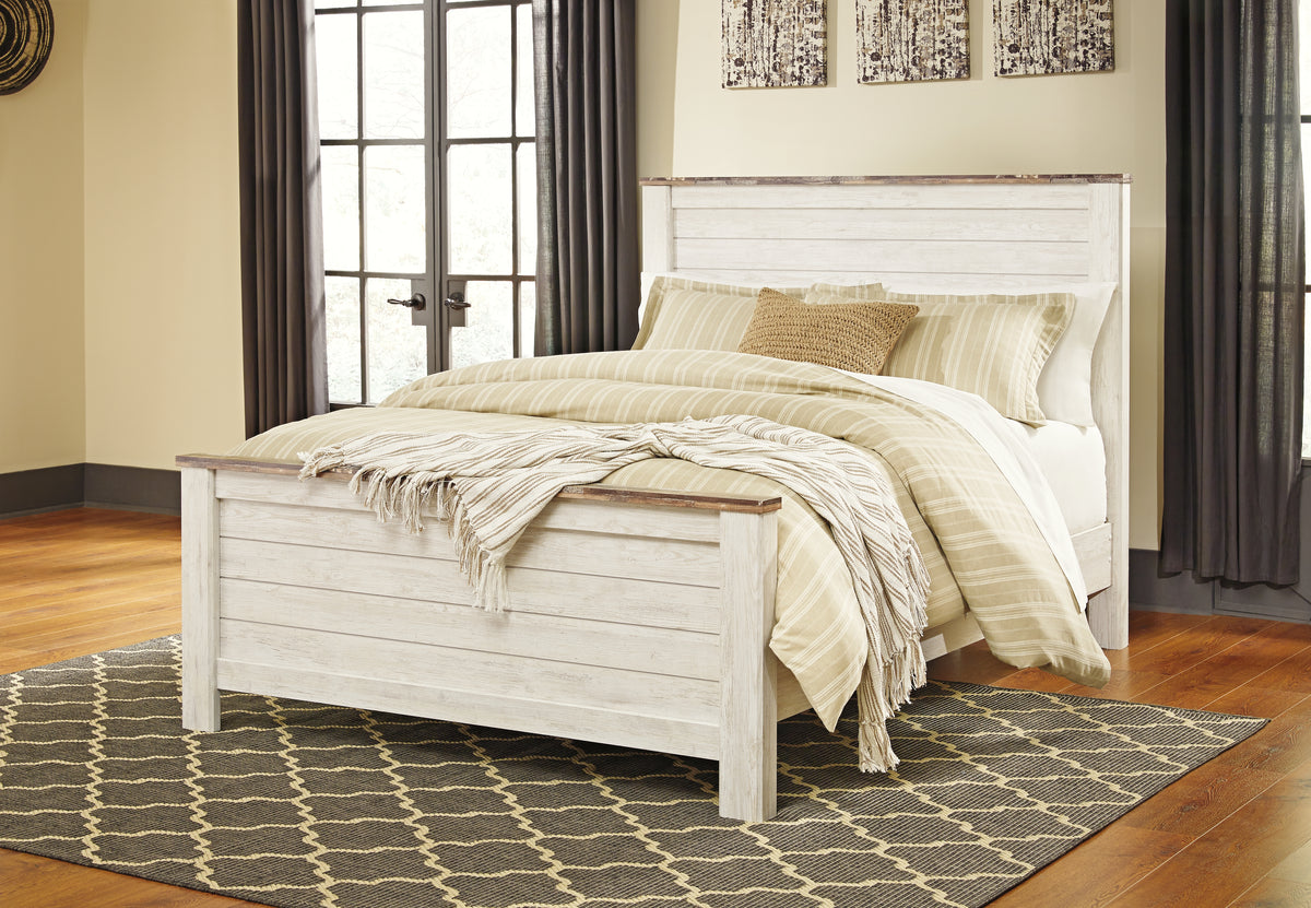 Furniture City Laplace - Ashley Furniture - Willowton Queen Panel Bed - Queen Panel Bed - B267B8