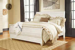 Furniture City Laplace - Ashley Furniture - Willowton Queen Sleigh Bed - Queen Sleigh Bed - B267B4