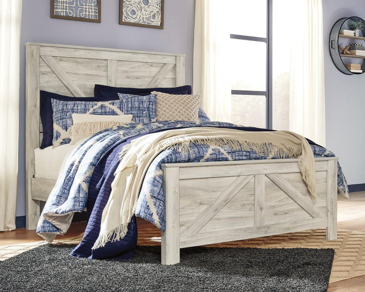 Furniture City Laplace - Ashley Furniture - Bellaby Queen Crossbuck Panel Bed - Queen Crossbuck Panel Bed - B331B6