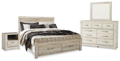 Furniture City Laplace - Ashley Furniture - Bellaby King Panel Storage Bed, Dresser, Mirror and Nightstand - King Panel Storage Bed, Dresser, Mirror and Nightstand - B331B12