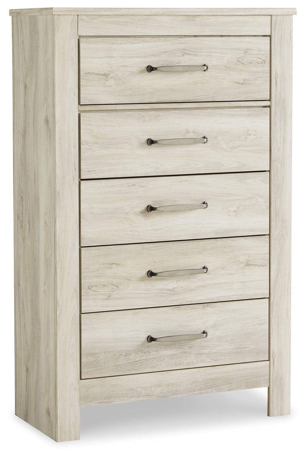 Furniture City Laplace - Ashley Furniture - Bellaby Bedroom - Five Drawer Chest / Whitewash - B331-46