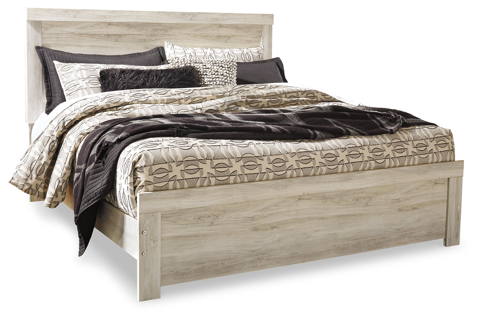 Furniture City Laplace - Ashley Furniture - Bellaby Bedroom - King Panel Bed / Whitewash - B331B8