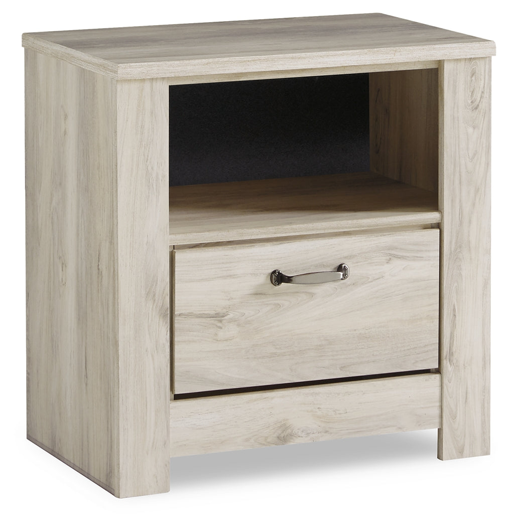 Furniture City Laplace - Ashley Furniture - Bellaby Bedroom - One Drawer Night Stand / Whitewash - B331-91