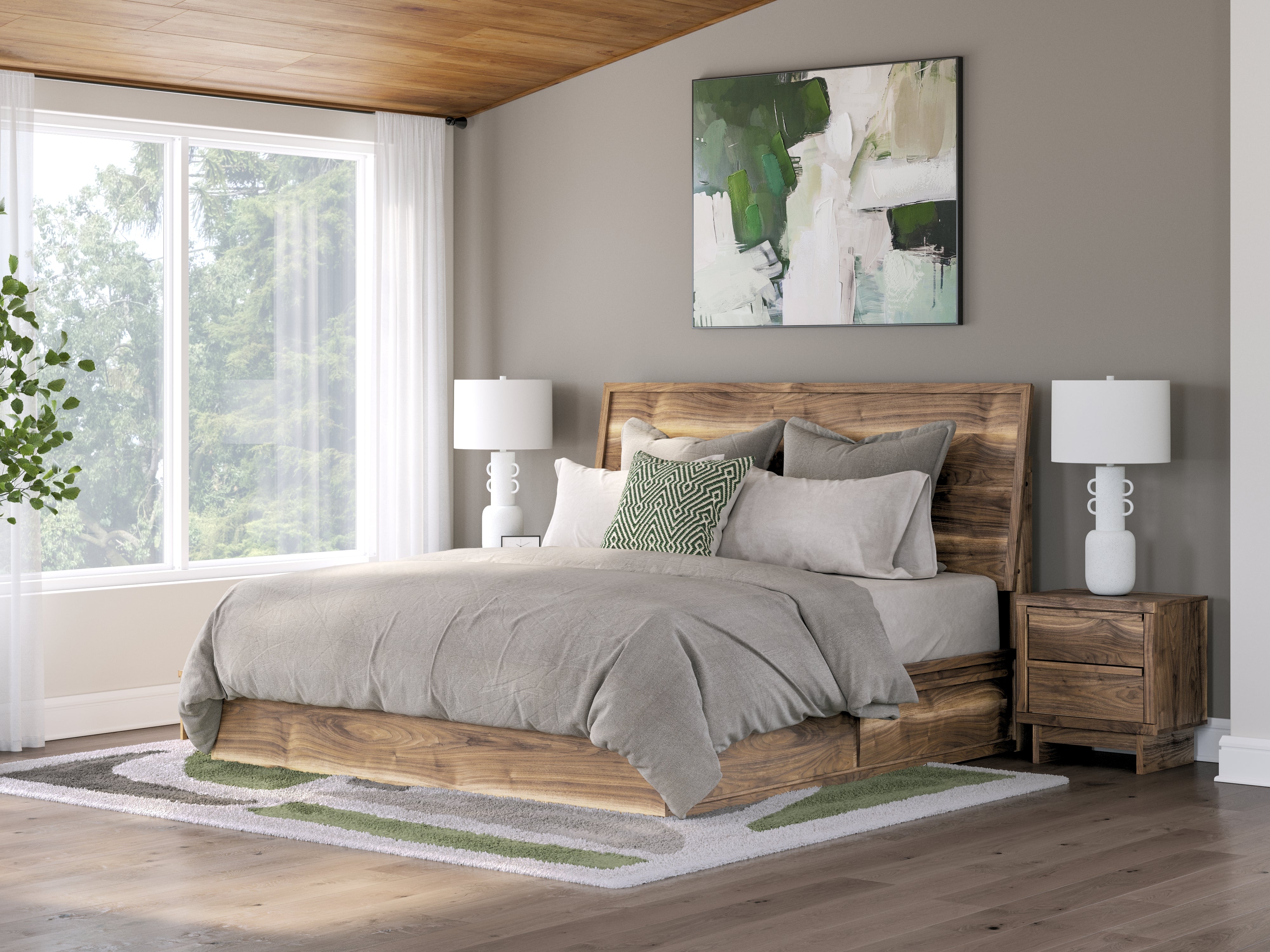 Furniture City Laplace - Ashley Furniture - Chirason Bedroom - King Panel Bed with Storage - PCB3367B14