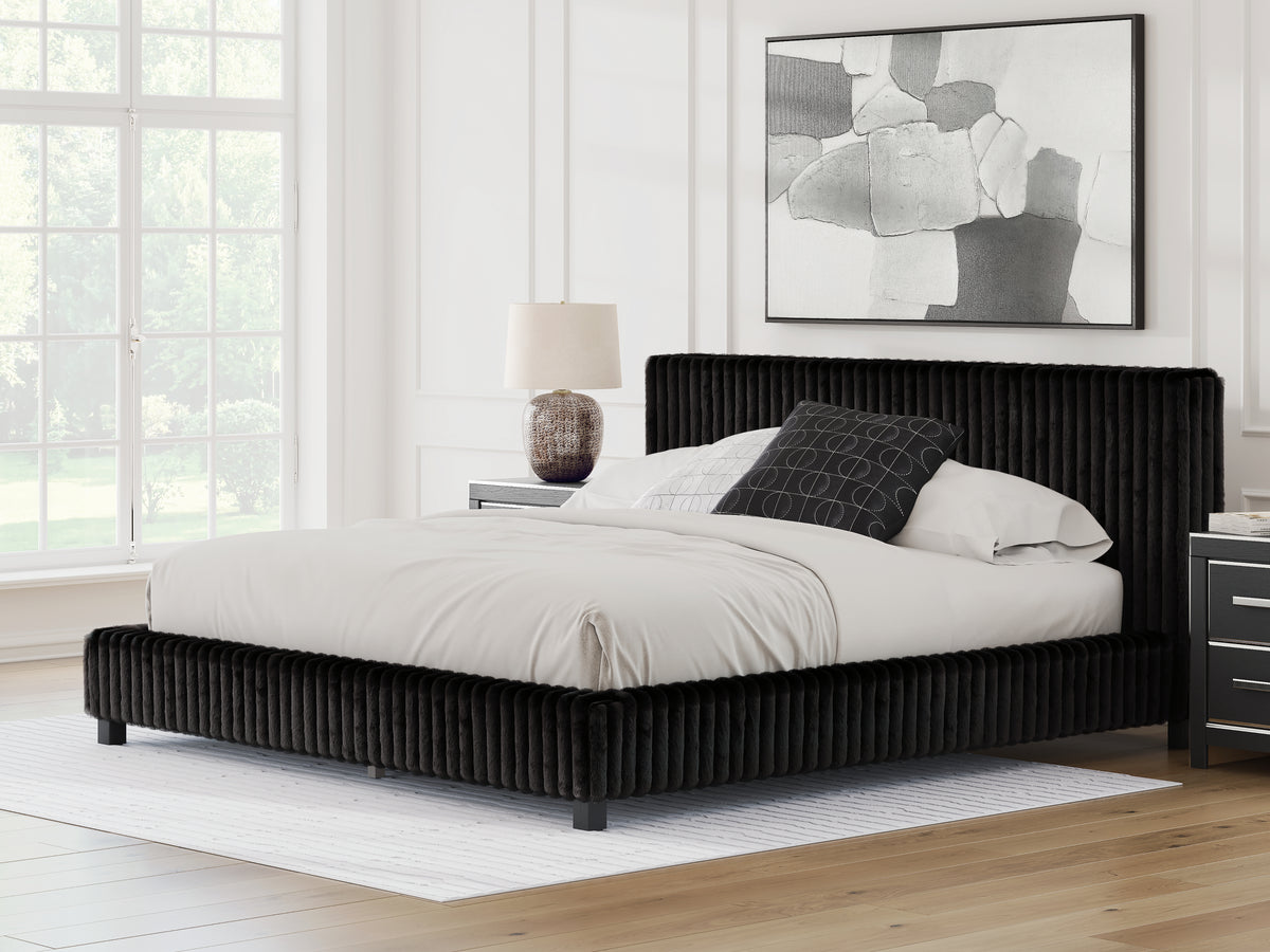 Furniture City Laplace - Ashley Furniture - Zuraleus King Upholstered Bed - King Upholstered Bed - PCB3380B13