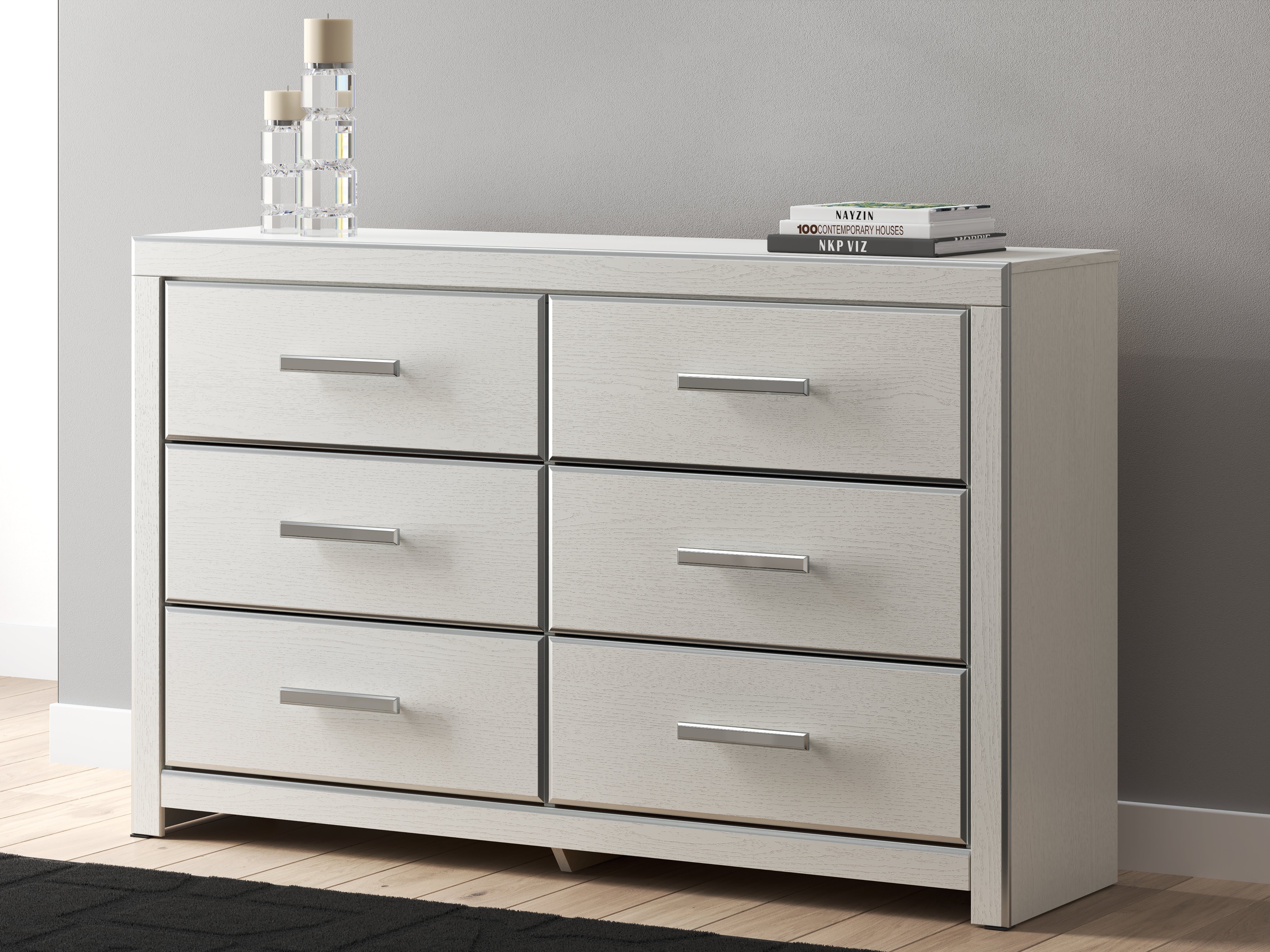 Furniture City Laplace - Ashley Furniture - Zuraleus Dresser - Six Drawer Dresser / White - PCB3381-31