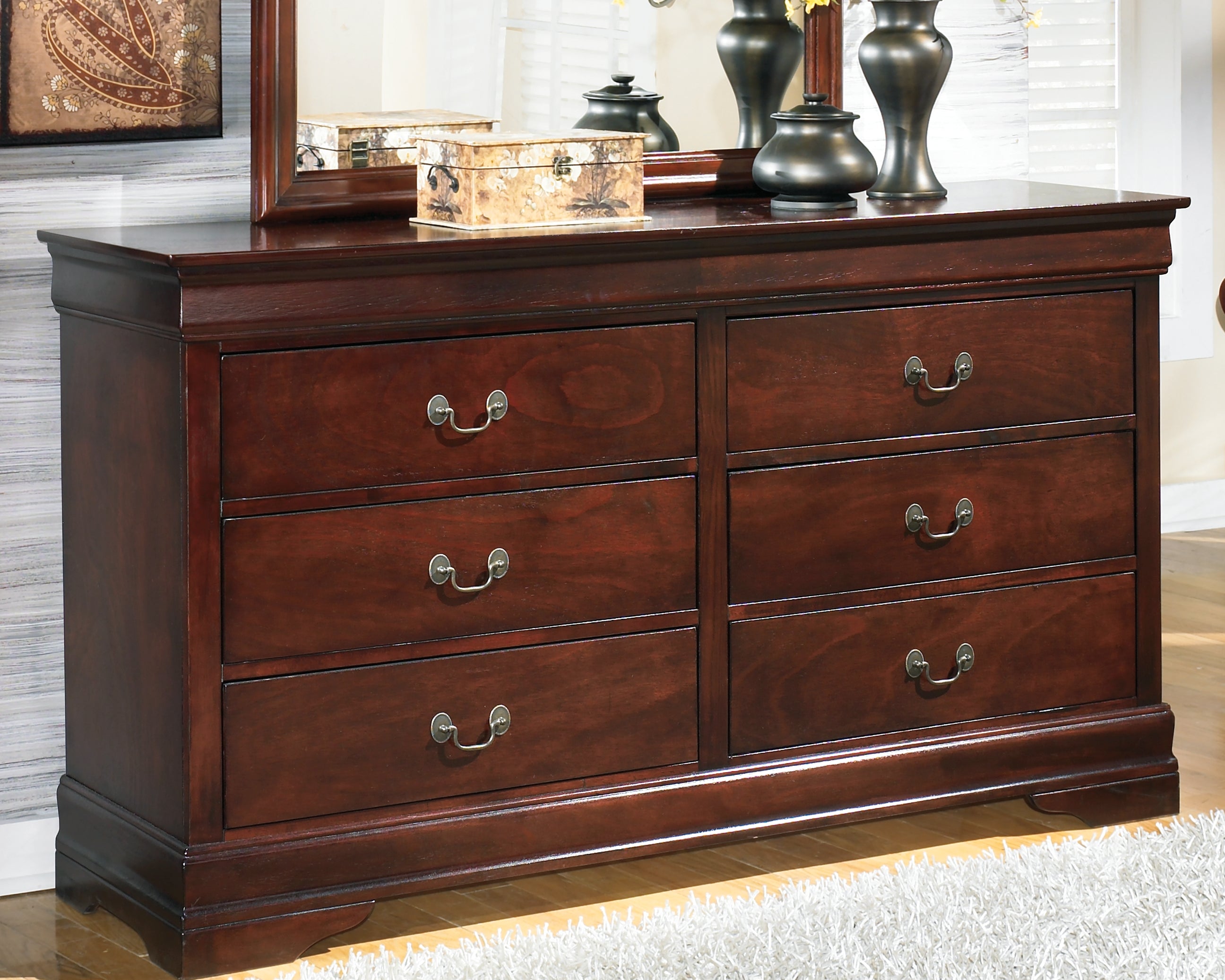 Furniture City Laplace - Ashley Furniture - Alisdair Bedroom - Dresser / Reddish Brown - B376-31