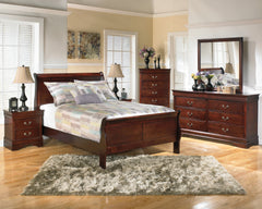 Furniture City Laplace - Ashley Furniture - Alisdair Bedroom - King Sleigh Bed / Reddish Brown - B376B8