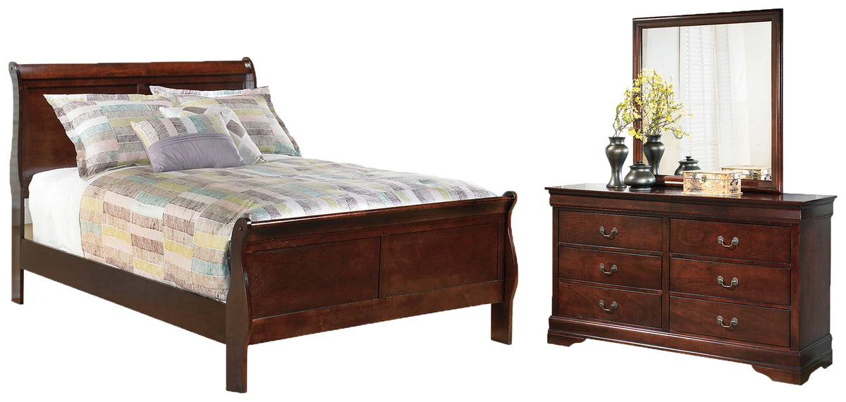 Furniture City Laplace - Ashley Furniture - Alisdair Full Sleigh Bed, Dresser and Mirror - Full Sleigh Bed, Dresser and Mirror - B376B7