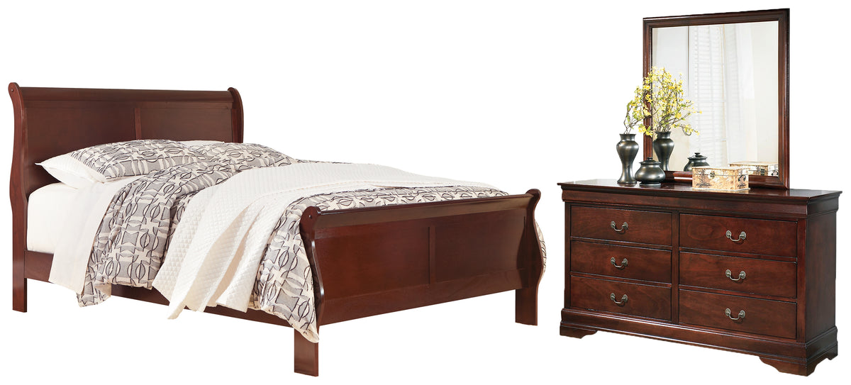 Furniture City Laplace - Ashley Furniture - Alisdair Queen Sleigh Bed, Dresser and Mirror - Queen Sleigh Bed, Dresser and Mirror - B376B3