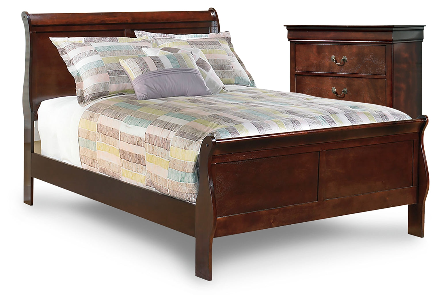 Furniture City Laplace - Ashley Furniture - Alisdair Full Sleigh Bed and Chest - Full Sleigh Bed and Chest - B376B34