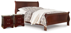 Furniture City Laplace - Ashley Furniture - Alisdair Queen Sleigh Bed and 2 Nightstands - Queen Sleigh Bed and 2 Nightstands - B376B30