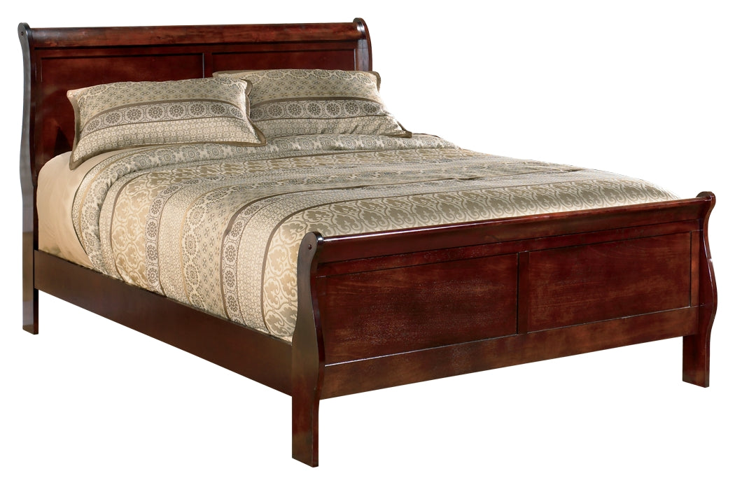 Furniture City Laplace - Ashley Furniture - Alisdair Bedroom - King Sleigh Bed / Reddish Brown - B376B8