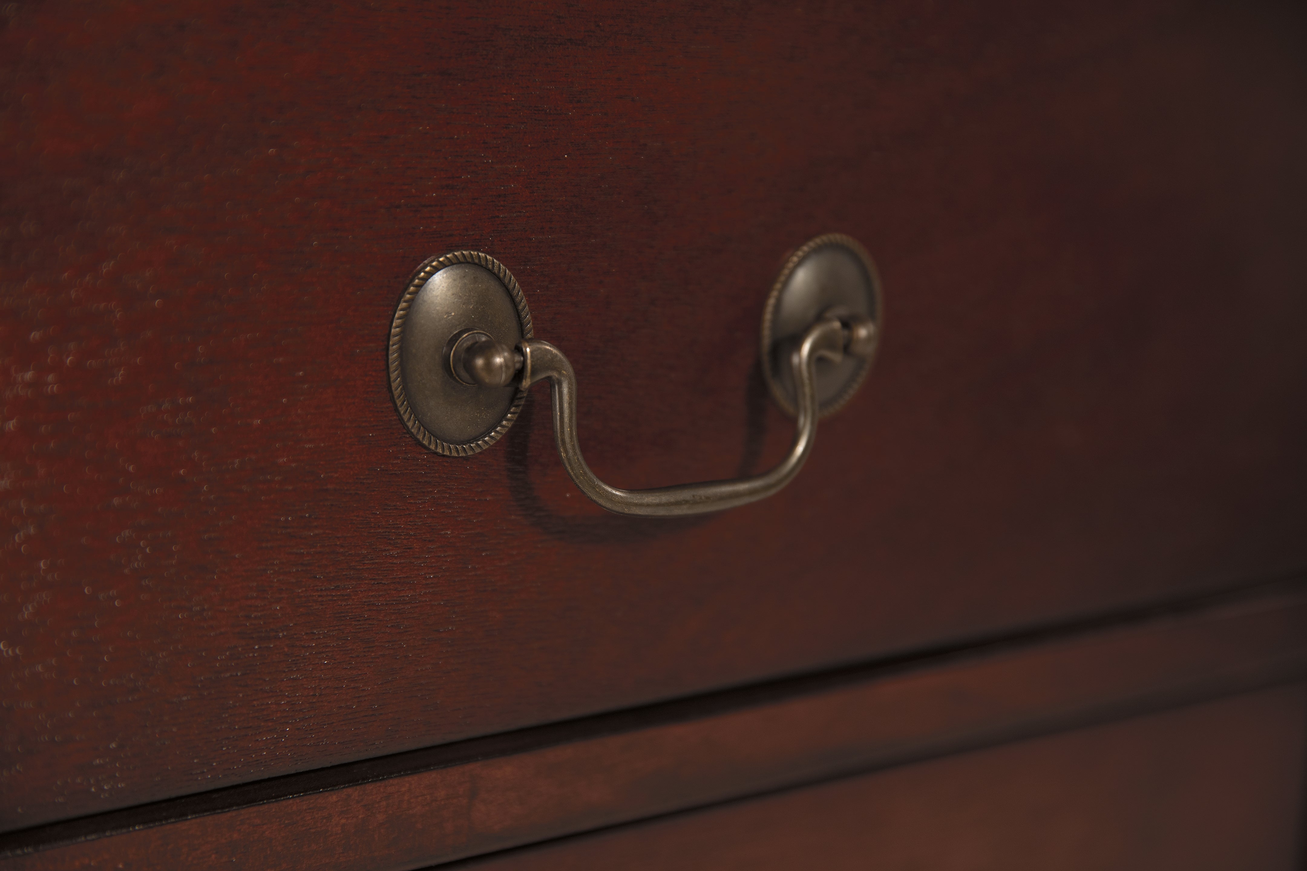 Furniture City Laplace - Ashley Furniture - Alisdair Bedroom - Two Drawer Night Stand / Reddish Brown - B376-92